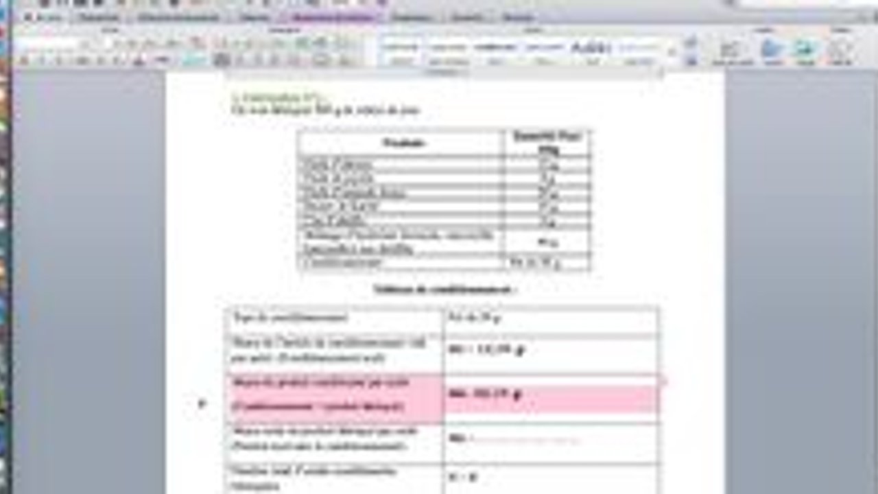 Comment compléter le tableau de conditionnement du DDL - Enseignement ...
